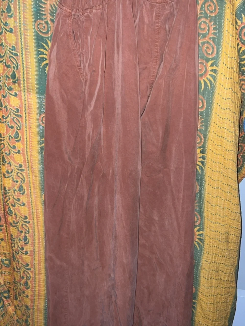 Rust-Colored Drawstring dress pants - Picture 2 of 3